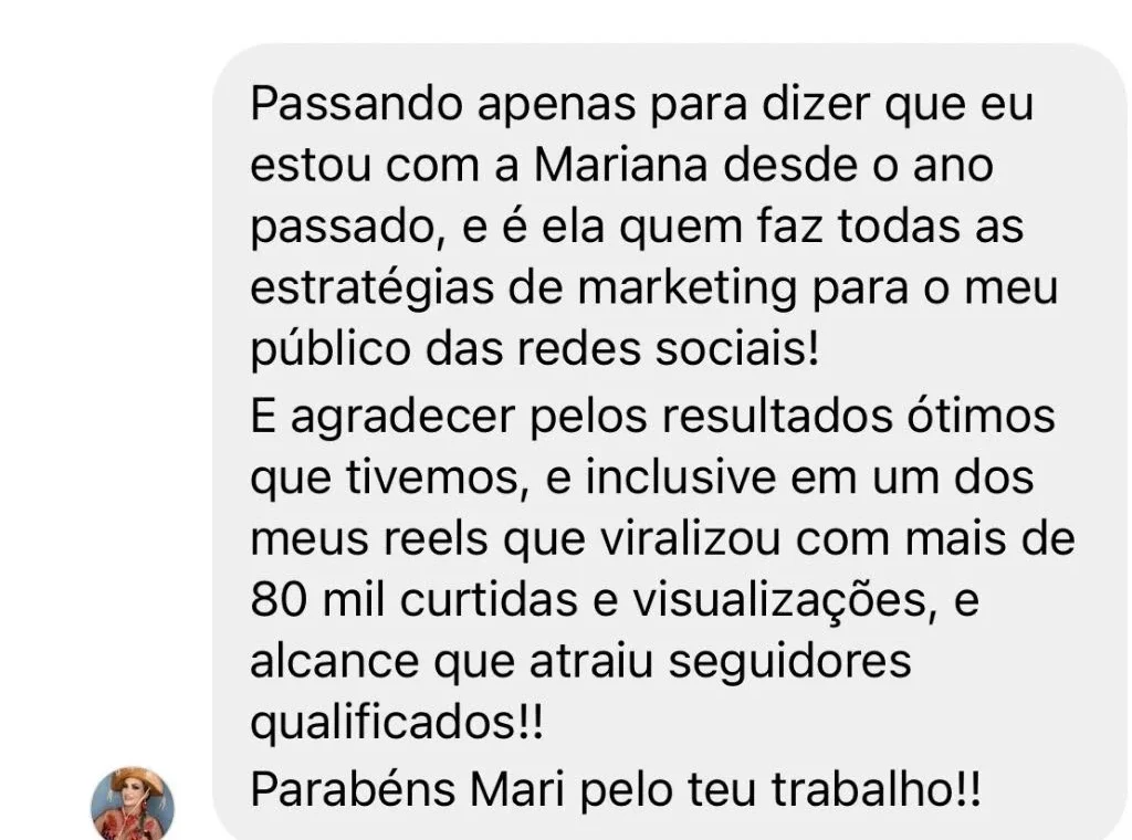 Depoimento de Farlen Pacheco sobre a assessoria digital